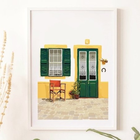 Casa Menorquina de Poble - Illustration par Nura Art