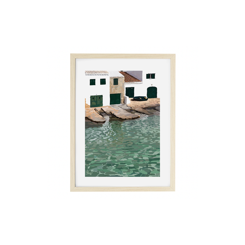 Cala Alcaufar - Illustration par Nura Art