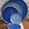 AZUL - Assiette émaillée Bleu & Cobalt - Elifle