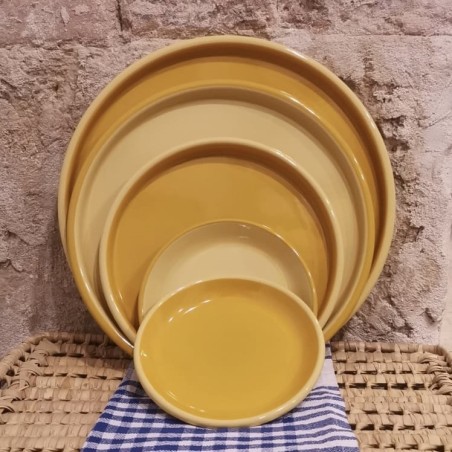 AZUL - Assiette émaillée Jaune & Citron - Elifle