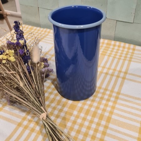 AZUL - Vase émaillé Cobalt & Bleu - Elifle