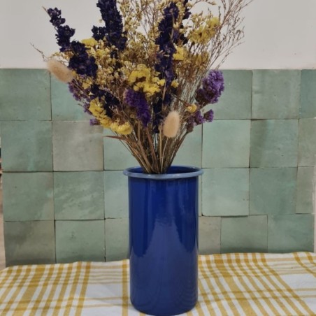 AZUL - Vase émaillé Cobalt & Bleu - Elifle