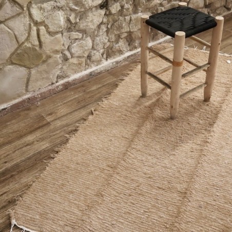 Grand tapis peludo Castanha