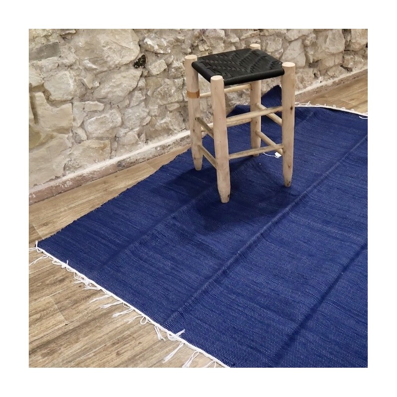 Grand tapis trapos cobalto