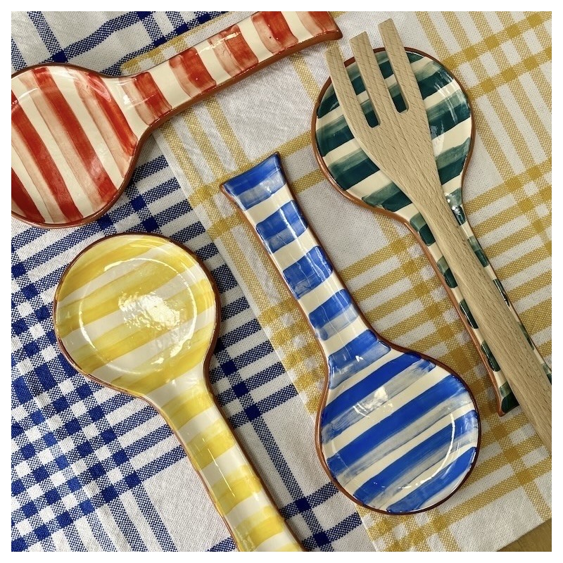 Repose cuillère lignes claires / foncées