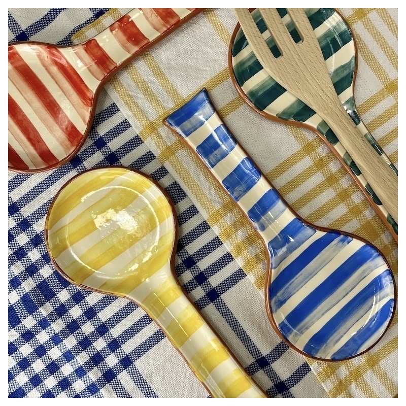 Repose cuillère lignes claires / foncées