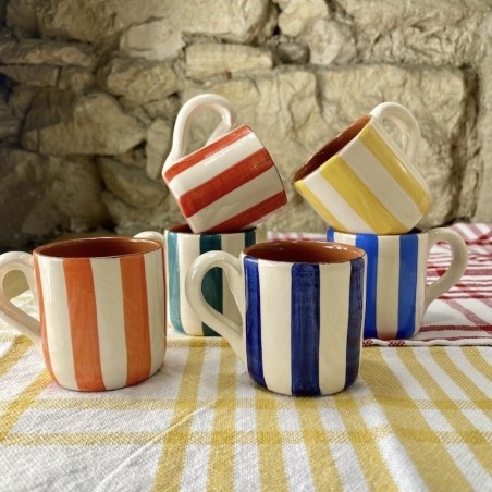 Tasse à café listas larges avec anse