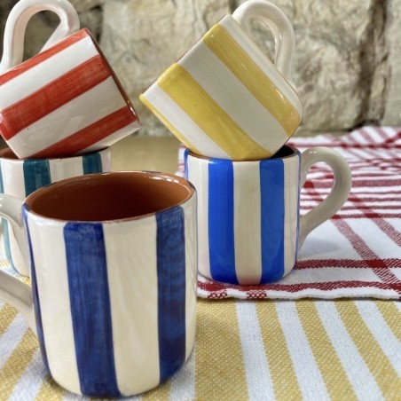 Tasse à café listas larges avec anse