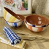 Saladier rond lignes claires / foncées ⌀ 22cm