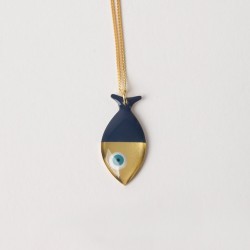 AZUL Concept Store | Bord de l'Eau | Collier poisson - Œil grec AZUL Concept Store | Bord de l'Eau | Collier poisson - Œil grec