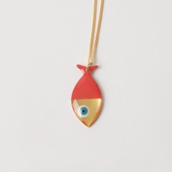 AZUL Concept Store | Bord de l'Eau | Collier poisson - Œil grec AZUL Concept Store | Bord de l'Eau | Collier poisson - Œil grec