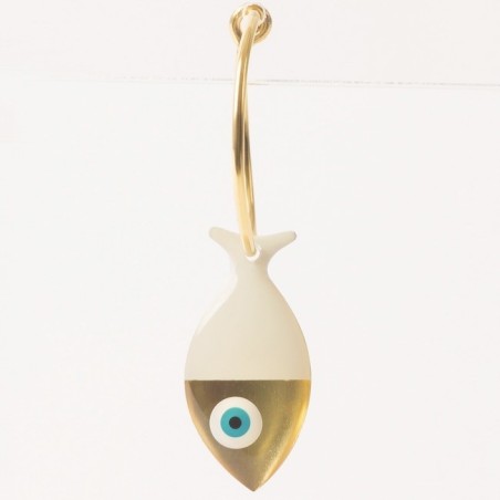 Boucles d'oreilles poisson - Œil grec