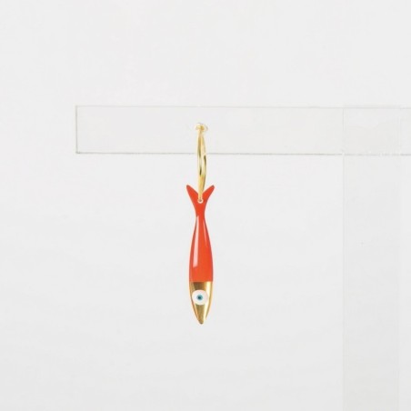 Boucles d'oreilles sardine - Œil grec