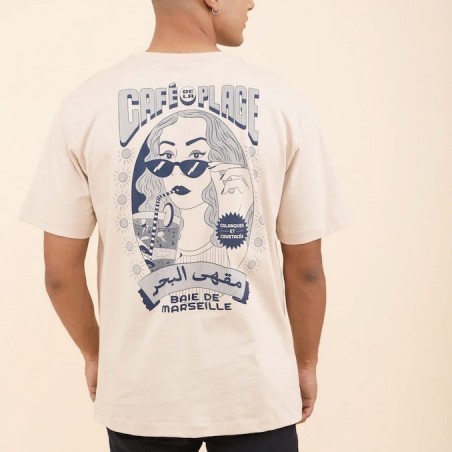 AZUL - T-Shirt Café de la plage - LYOUM