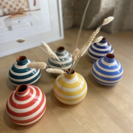 Mini vase bola lignes épaisses