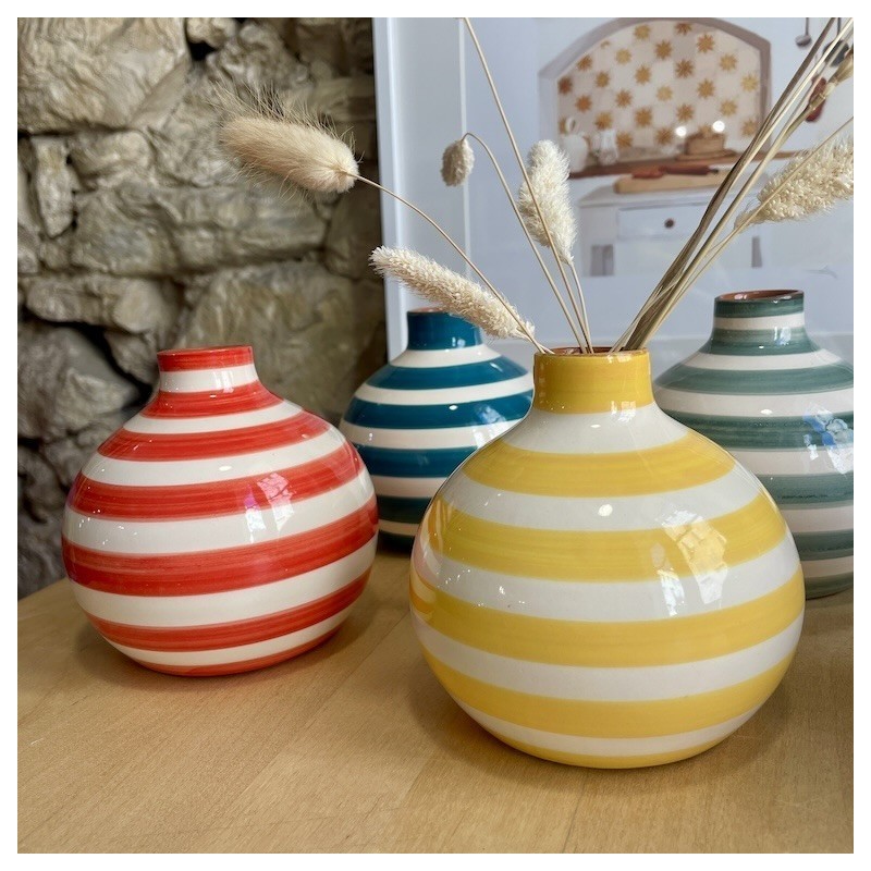 Mini vase bola lignes épaisses