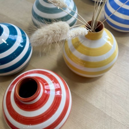Mini vase bola lignes épaisses