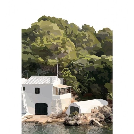 Cala de Binisafuller - Illustration par Nura Art