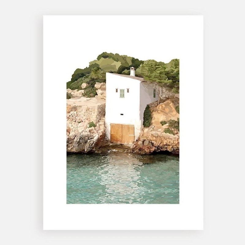 Caseta Cala Almunia - Illustration par Nura Art