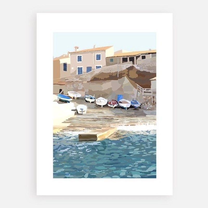 Valdemossa port - Illustration par Nura Art