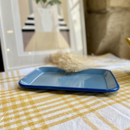 AZUL - Plateau rectangle émaillé Bleu & Cobalt - Elifle