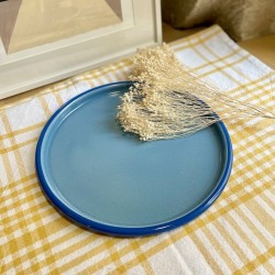 AZUL - Plateau 28cm émaillé Bleu & Cobalt - Elifle