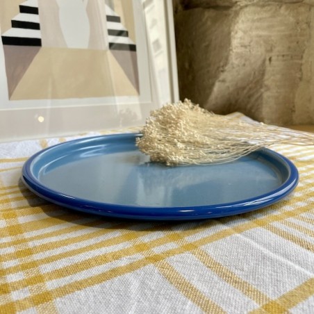 AZUL - Plateau 28cm émaillé Bleu & Cobalt - Elifle