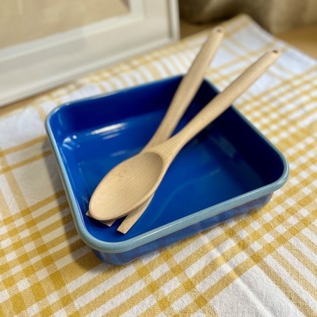 AZUL - Plat à four carré émaillé Cobalt & Bleu - Elifle