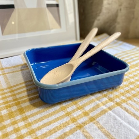 AZUL - Plat à four carré émaillé Cobalt & Bleu - Elifle