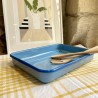 AZUL - Plat à four rectangle émaillé Bleu & Cobalt - Elifle