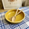 AZUL - Petit plat à four rond émaillé Jaune & Citron - Elifle