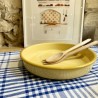 AZUL - Grand plat à four rond émaillé Citron & Jaune - Elifle