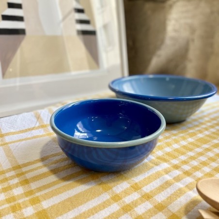 AZUL - Petit saladier émaillé Cobalt & Bleu - Elifle