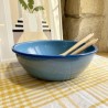 AZUL - Très grand saladier émaillé Bleu & Cobalt - Elifle