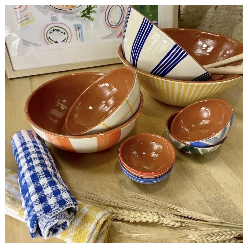 Saladier rond quadrillé ⌀ 27cm