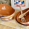 Saladier rond banda de listas ⌀ 33cm