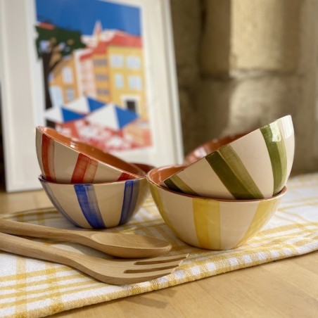 Saladier rond Lignes claires / foncées ⌀ 18cm