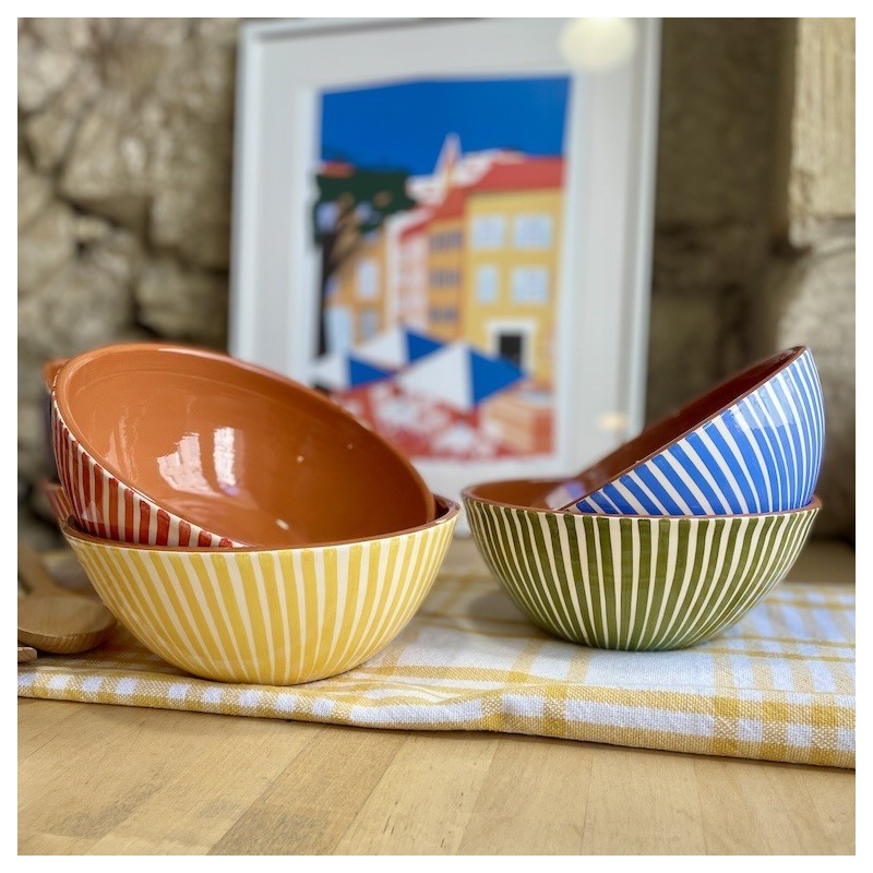 Saladier rond listas ⌀ 27cm