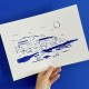 AZUL - Illustration Agathe Marty - Le soleil & la mer