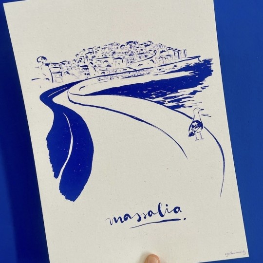 AZUL - Illustration Agathe Marty - Massalia