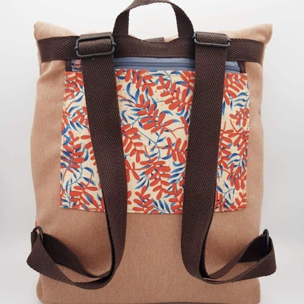 AZUL - Sac à dos Iconic - Hojas - Numon