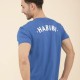 AZUL - LYOUM - T-shirt Habibi bleu
