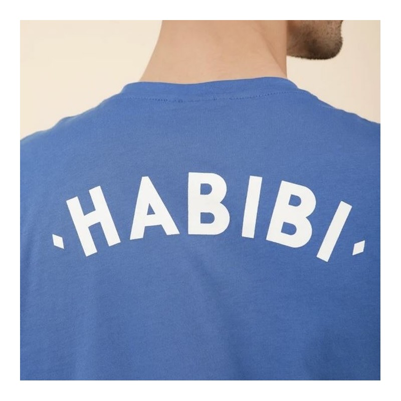 AZUL - LYOUM - T-shirt Habibi bleu