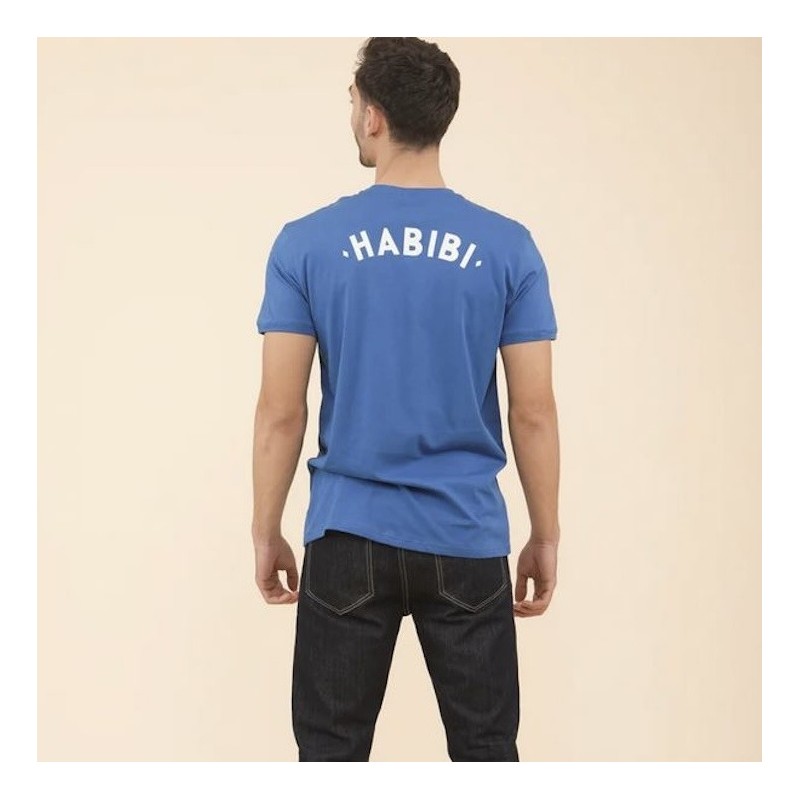 AZUL - LYOUM - T-shirt Habibi bleu