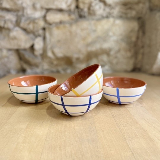 AZUL - Bol rond quadrillé ⌀ 12cm