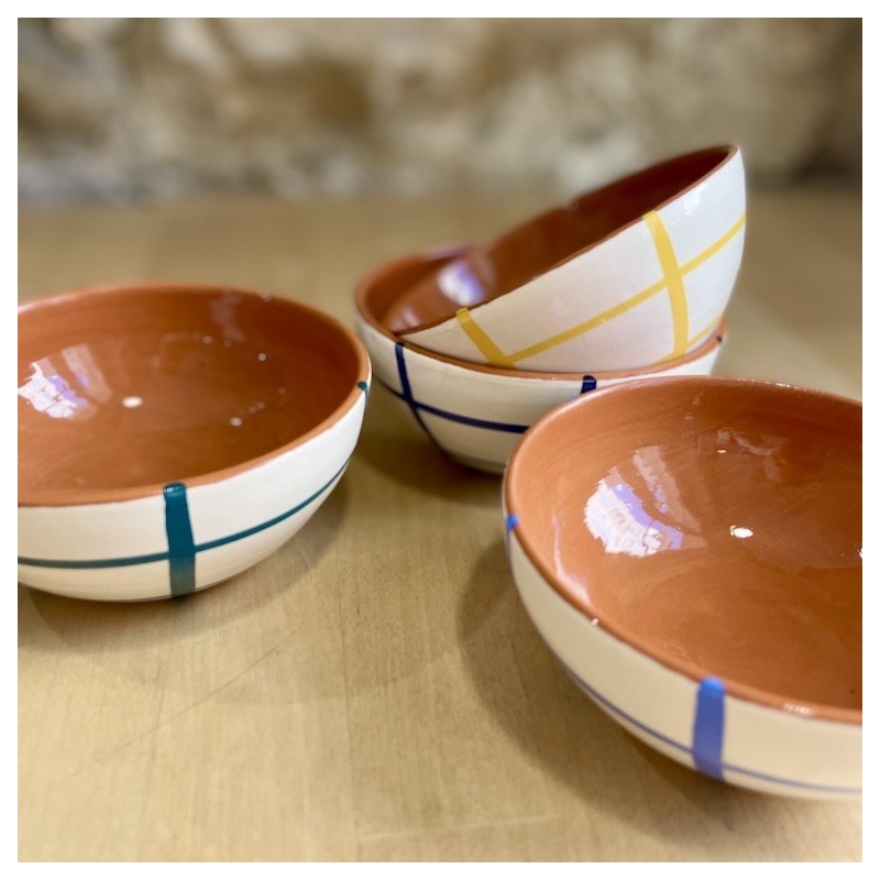 AZUL - Bol rond quadrillé ⌀ 12cm