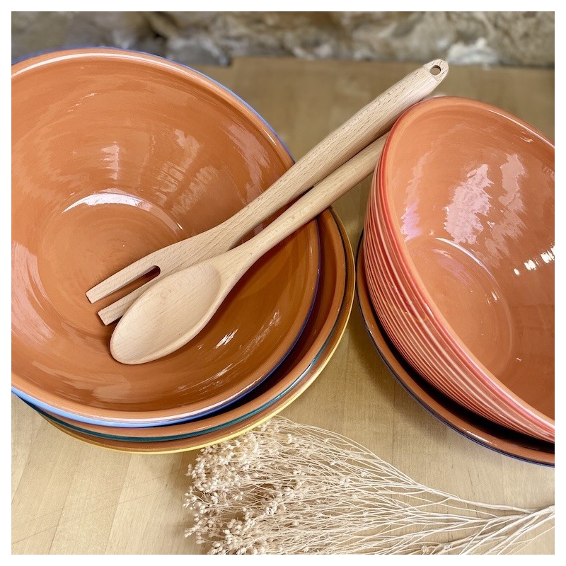 Saladier rond lignes horizontales ⌀ 27cm