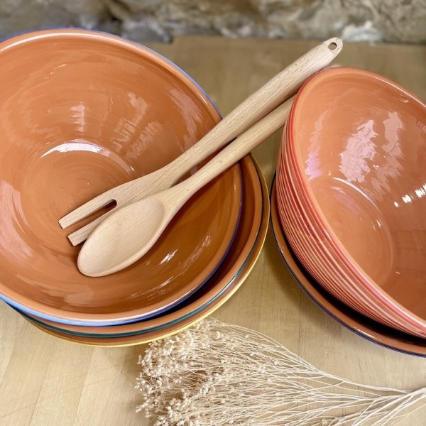 Saladier rond lignes horizontales ⌀ 27cm