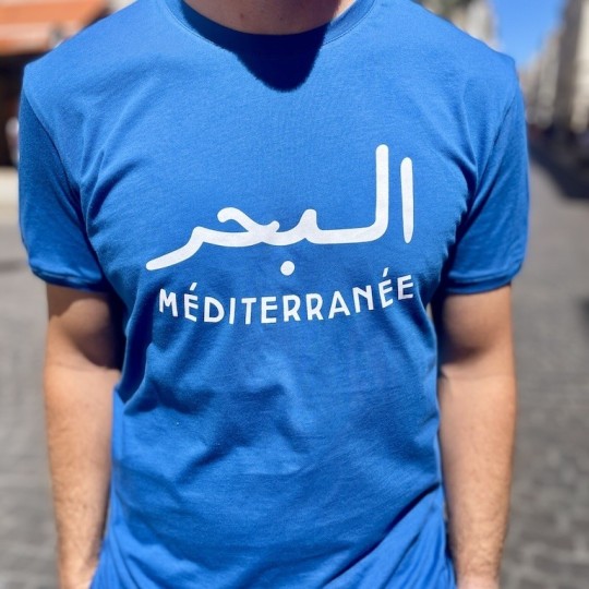 AZUL - LYOUM - T-shirt Mer Méditerranée bleu