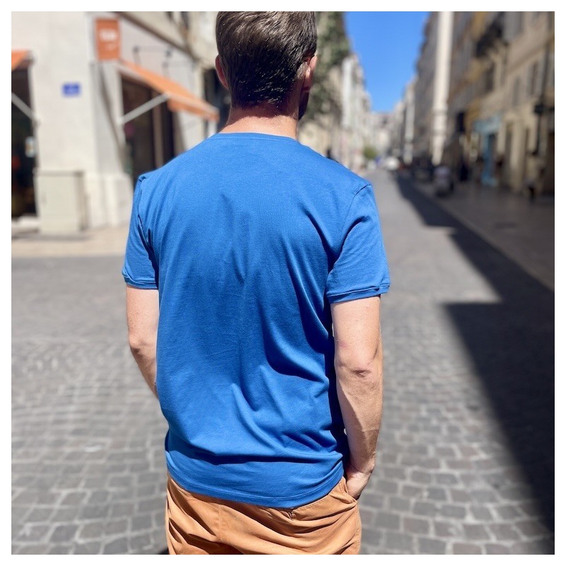 AZUL - T-Shirt Mer méditérranée Bleu - LYOUM